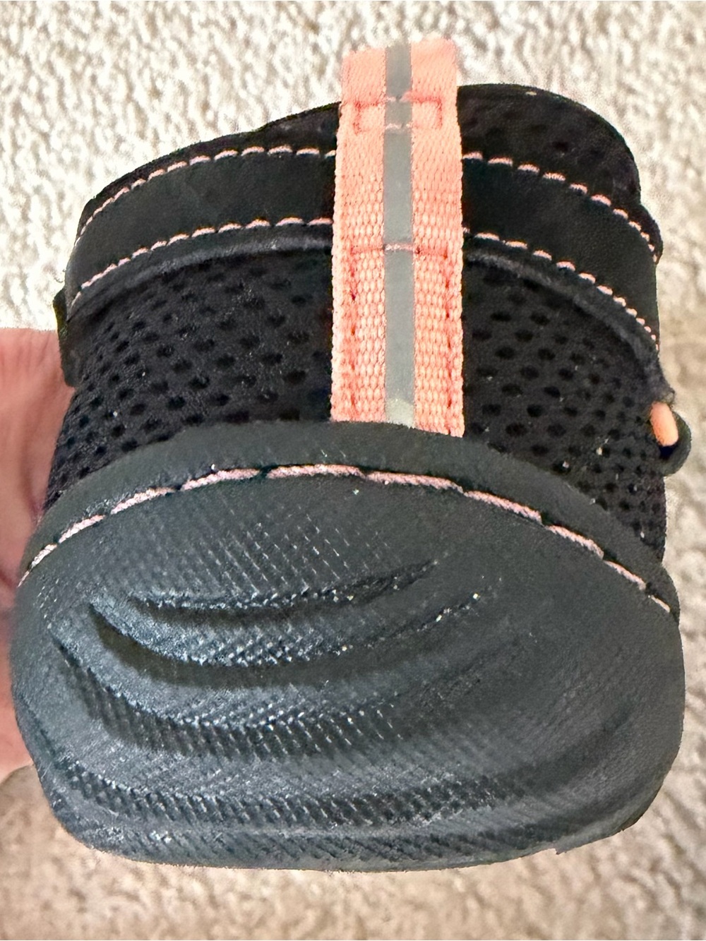 JBU by Jambu Women’s Black & Coral Strap Sport Sandals - Land or Water - Picture 5 of 8